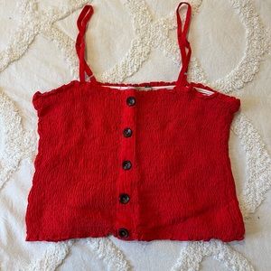 Red Crop Top